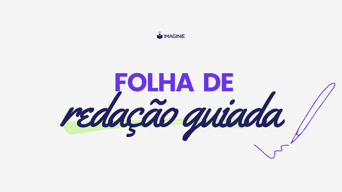 Capa do material folha de redação guiada