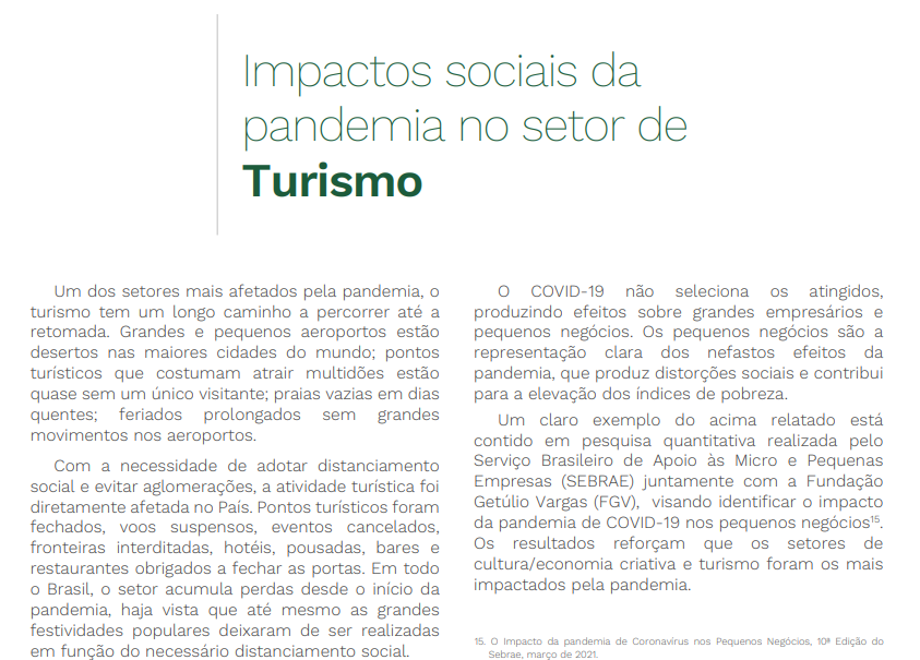 Os impactos da pandemia da Covid-19 no mercado turístico