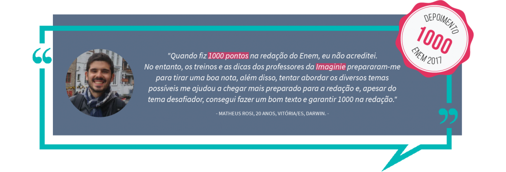 redação nota 1000 enem imaginie