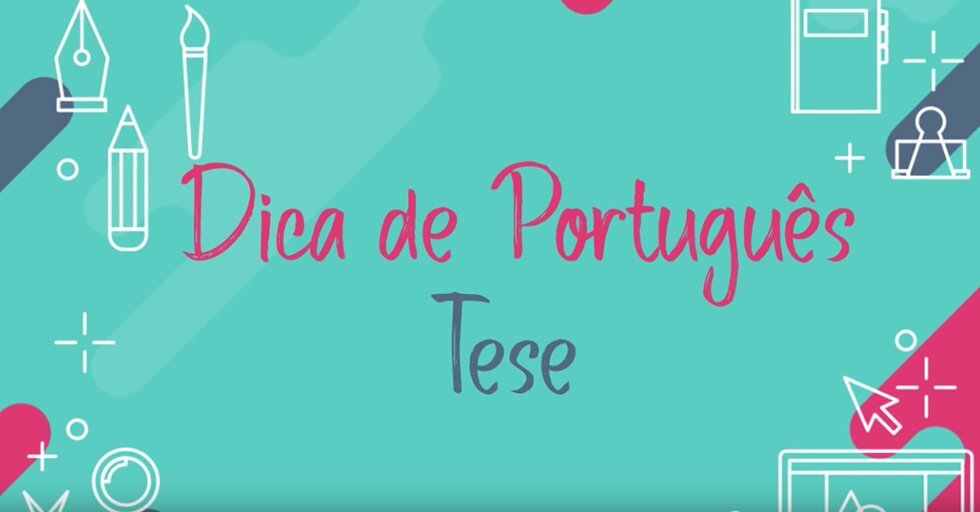 dica de português tese