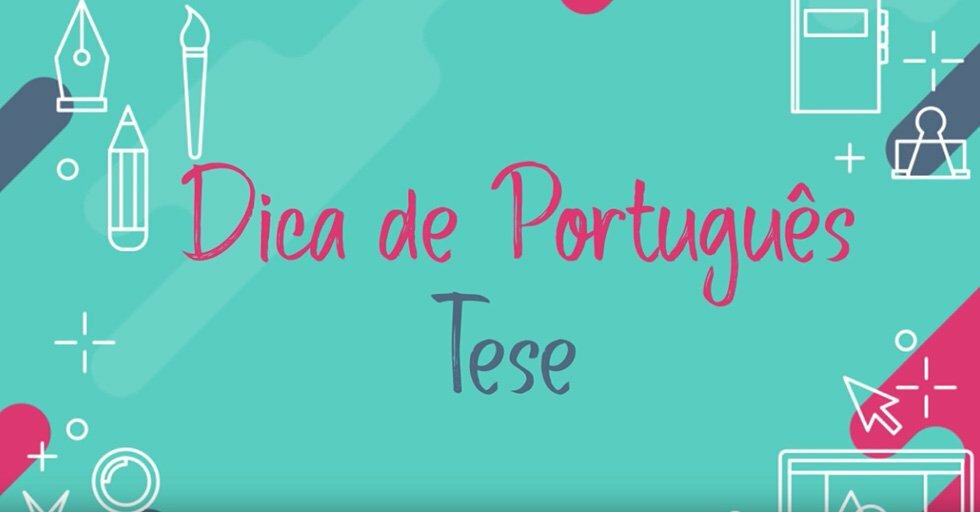 dica de português tese